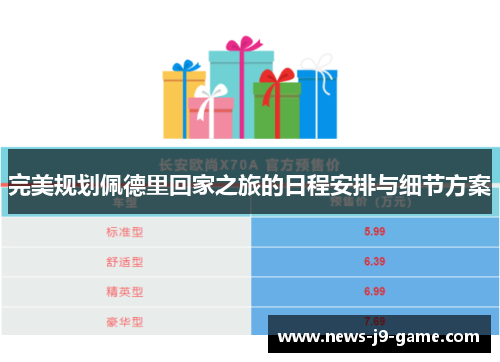 完美规划佩德里回家之旅的日程安排与细节方案 完美规划佩德里回家之旅的日程安排与细节方案
