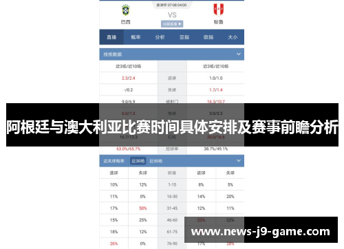 阿根廷与澳大利亚比赛时间具体安排及赛事前瞻分析 阿根廷与澳大利亚比赛时间具体安排及赛事前瞻分析