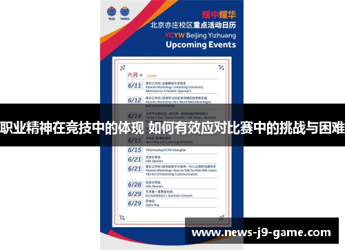 职业精神在竞技中的体现 如何有效应对比赛中的挑战与困难 职业精神在竞技中的体现 如何有效应对比赛中的挑战与困难